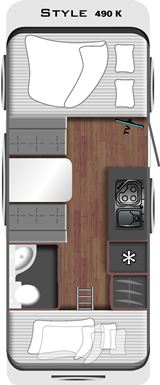 LMC Style 490 K (2021) Obytný príves